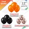 Orange Confetti Balloon Halloween Latex Party Balloons(Orange and Black Balloons)